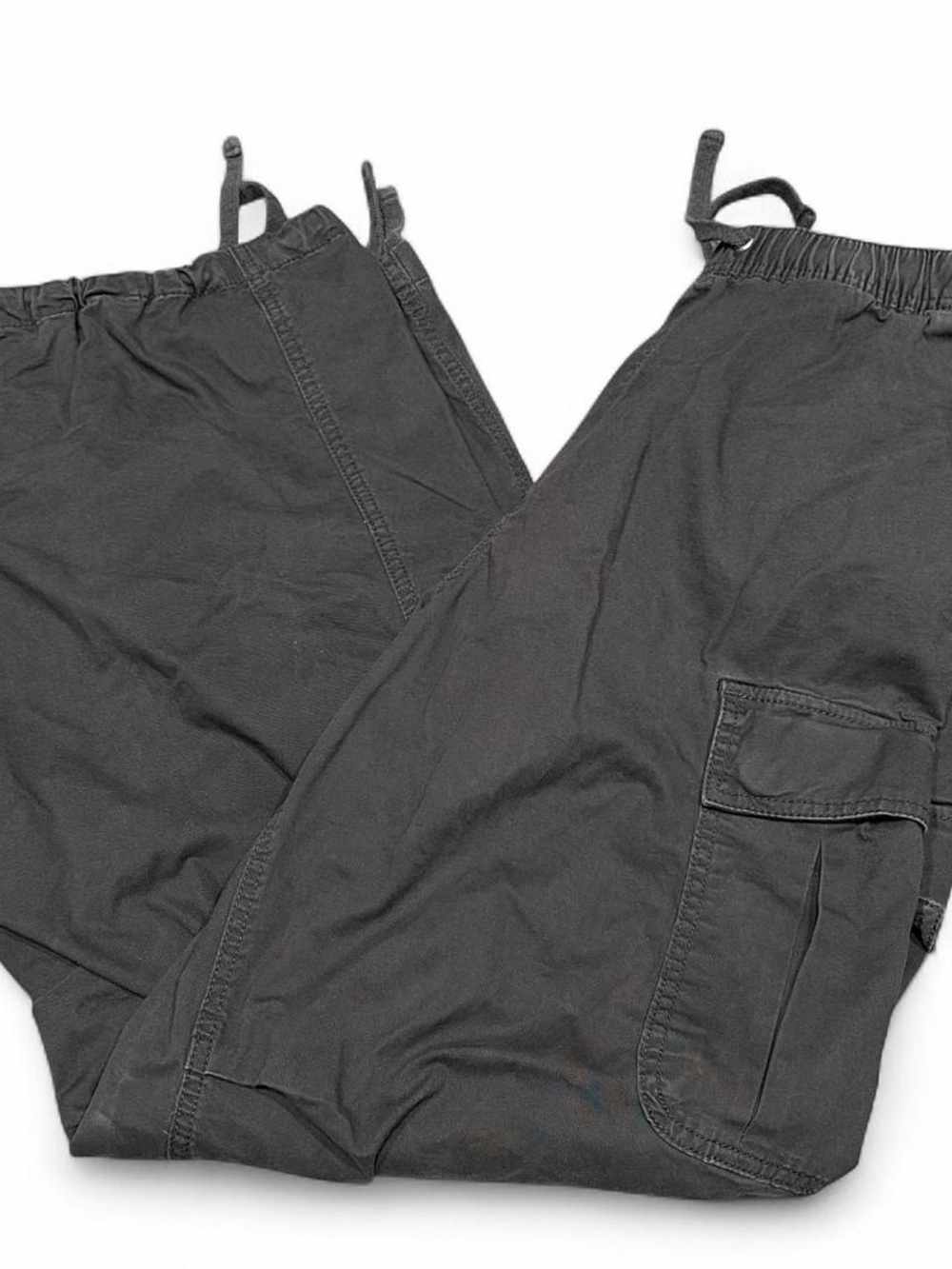 H&M Men's Black Cargo Jogger Pants